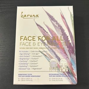 Karuna face and eye mask set